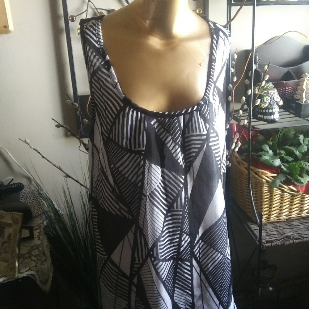 I.N. Studio Flowing Tank Blouse.